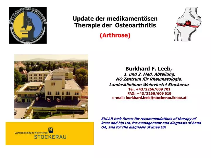 update der medikament sen therapie der osteoarthritis arthrose