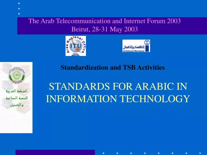 standards for arabic in information technology