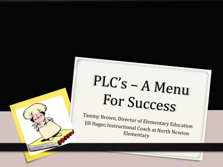 plc s a menu for success