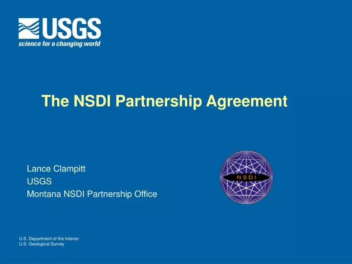 the nsdi partnership agreement