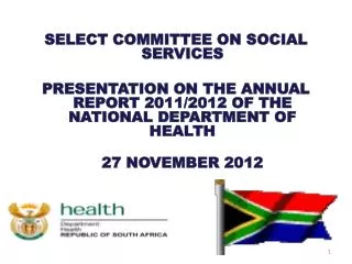 SELECT COMMITTEE ON SOCIAL SERVICES