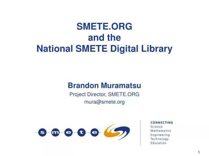smete org and the national smete digital library