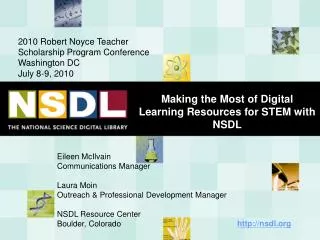 Making the Most of Digital Learning Resources for STEM with NSDL