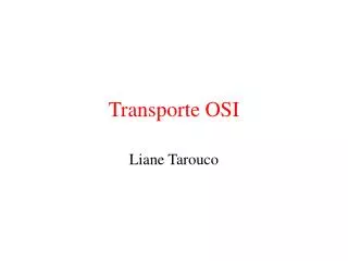 transporte osi