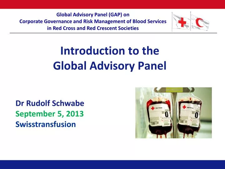 introduction to the global advisory panel