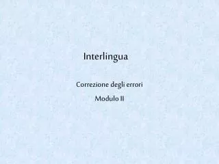 interlingua