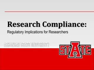 Research Compliance: