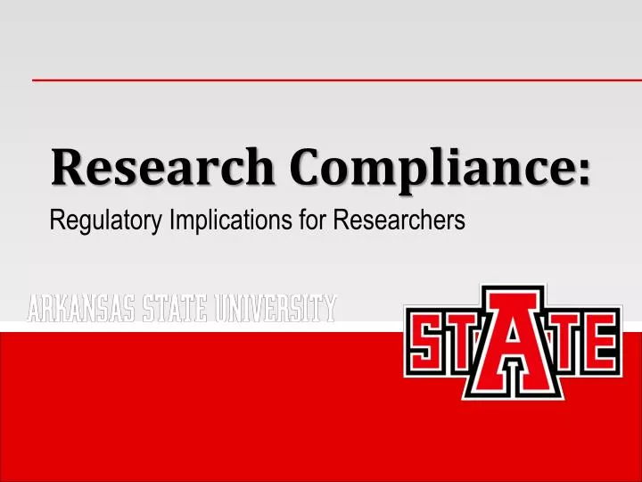 research compliance