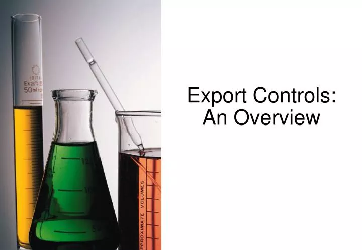 export controls an overview