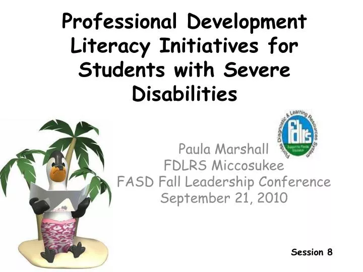 professional development literacy initiatives for students with severe disabilities