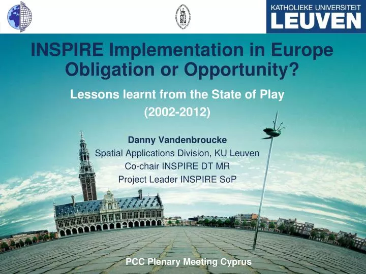 inspire implementation in europe obligation or opportunity