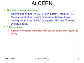 At CERN