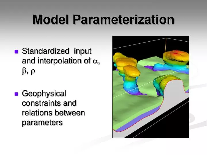 model parameterization