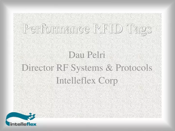 performance rfid tags
