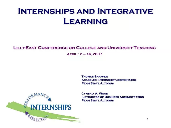 internships and integrative learning