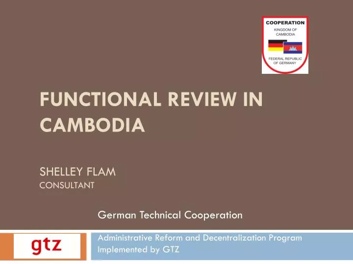 functional review in cambodia shelley flam consultant
