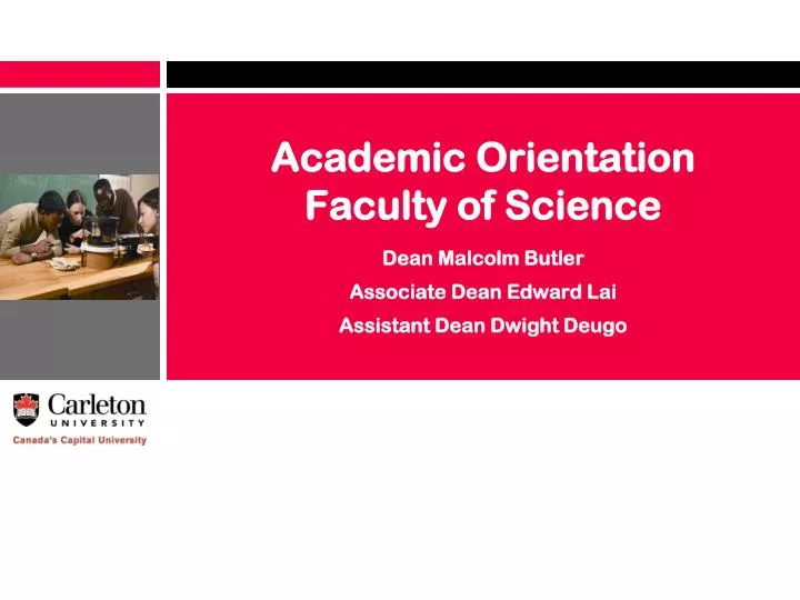 academic orientation faculty of science