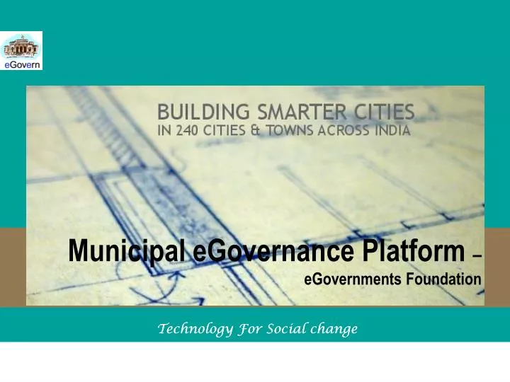 municipal egovernance platform egovernments foundation
