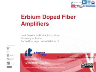 EDFA Optical Amplifiers
