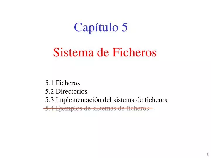 sistema de ficheros