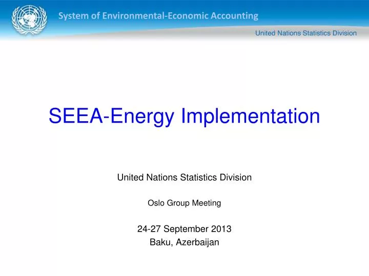 seea energy implementation
