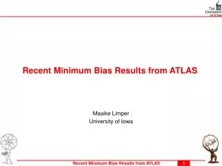 Recent Min imum Bias Results from ATLAS
