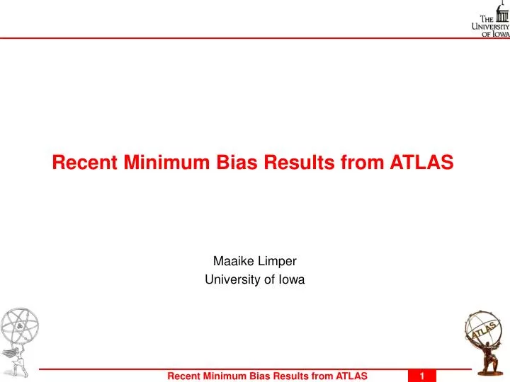 recent min imum bias results from atlas