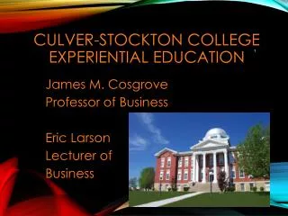 Culver-Stockton College Experiential Education
