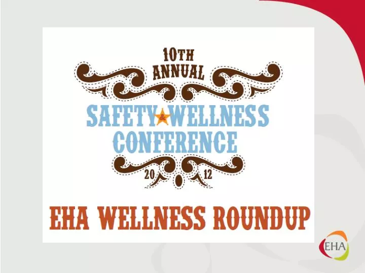 eha wellness roundup oct 9 2012