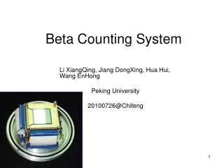 Beta Counting System