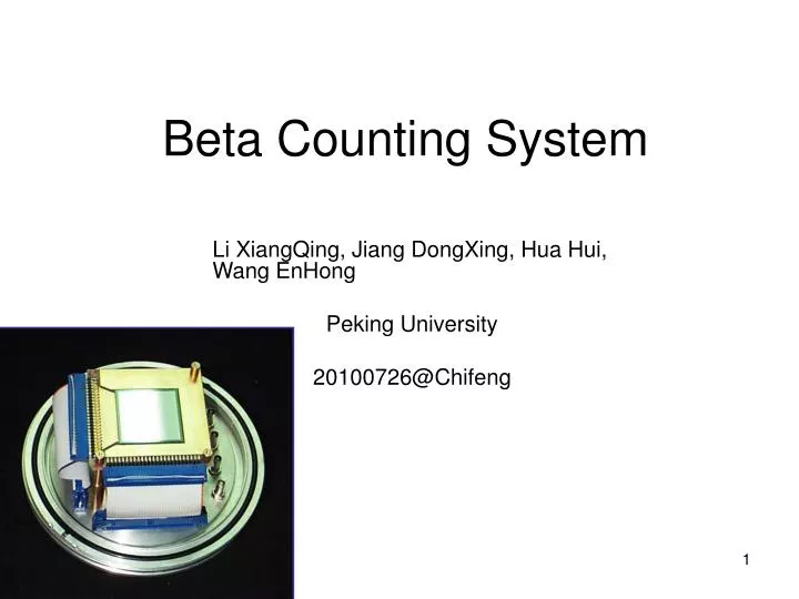 beta counting system