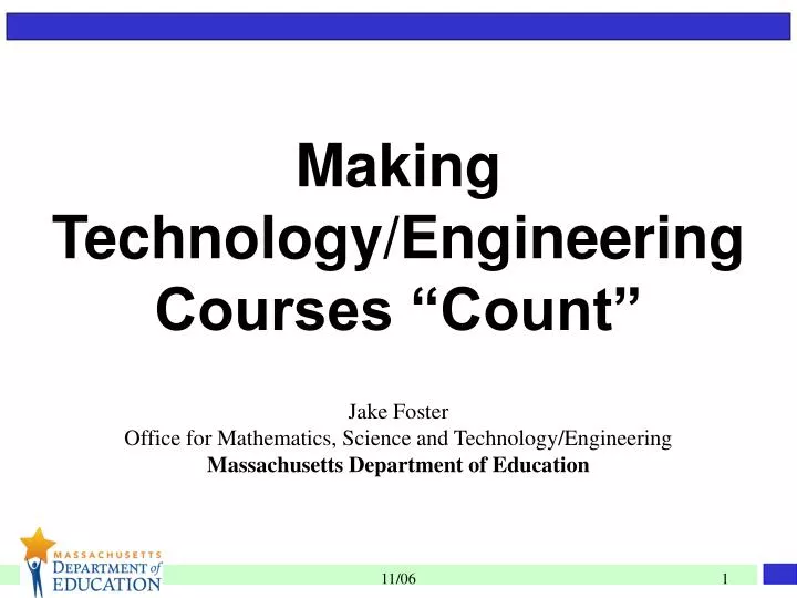 making technology engineering courses count