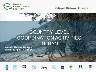 COUNTRY LEVEL COORDINATION ACTIVITIES IN IRAN