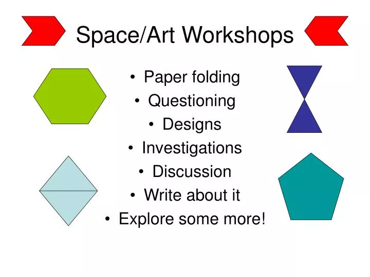space art workshops