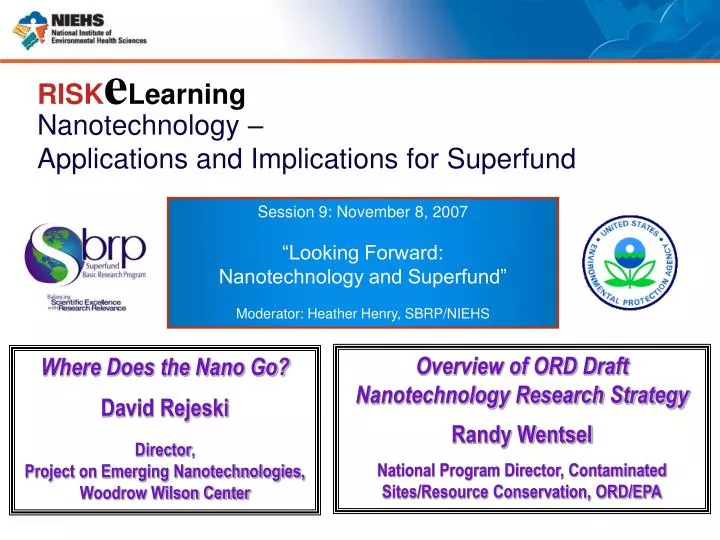 nanotechnology applications and implications for superfund