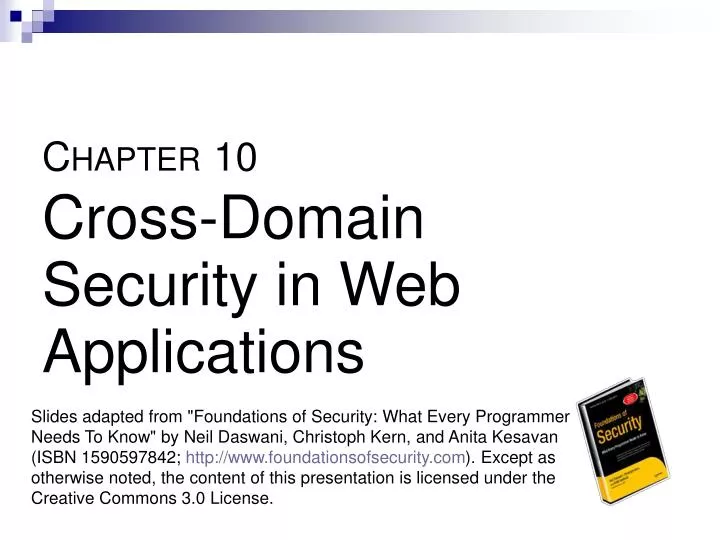 c hapter 10 cross domain security in web applications