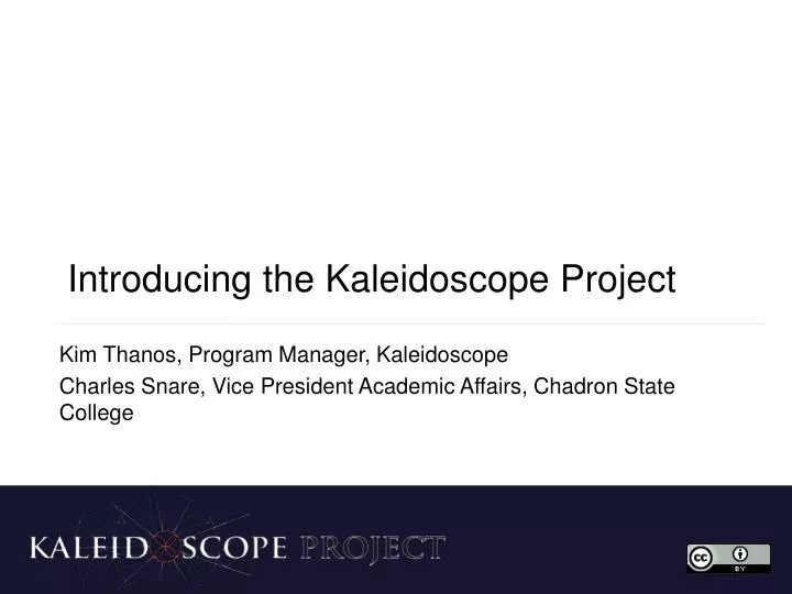 introducing the kaleidoscope project