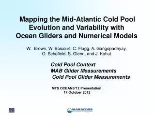 Mapping the Mid-Atlantic Cold Pool Evolution and Variability with