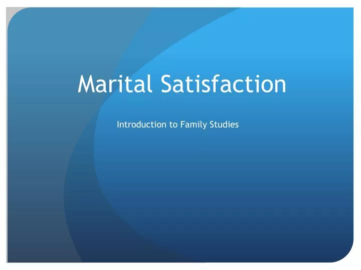 marital satisfaction