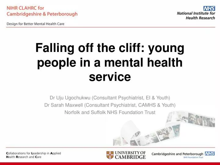 falling off the cliff young people in a mental health service