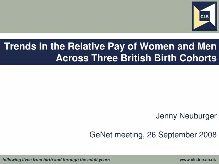 trends in the relative pay of women and men across three british birth cohorts