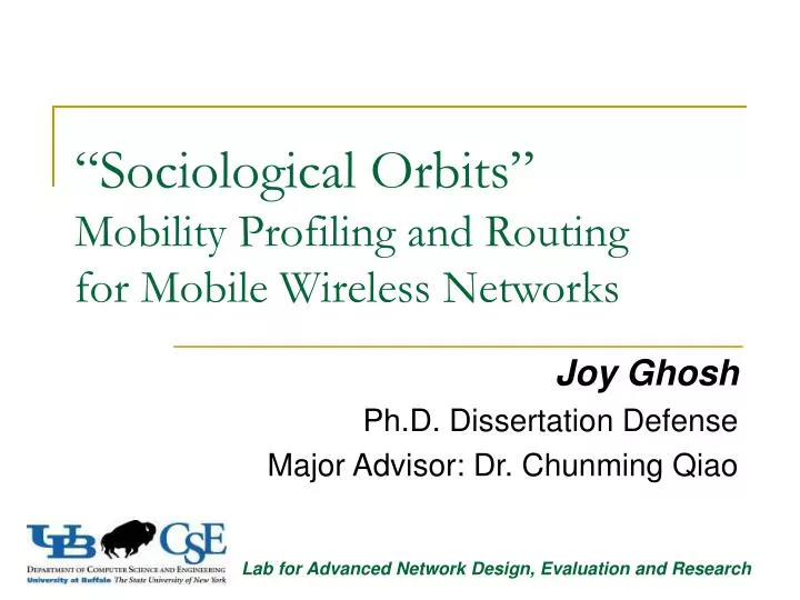 sociological orbits mobility profiling and routing for mobile wireless networks