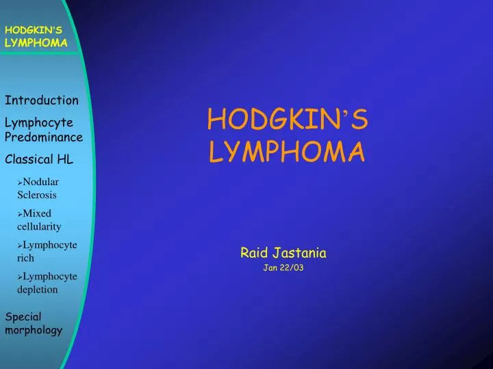 hodgkin s lymphoma