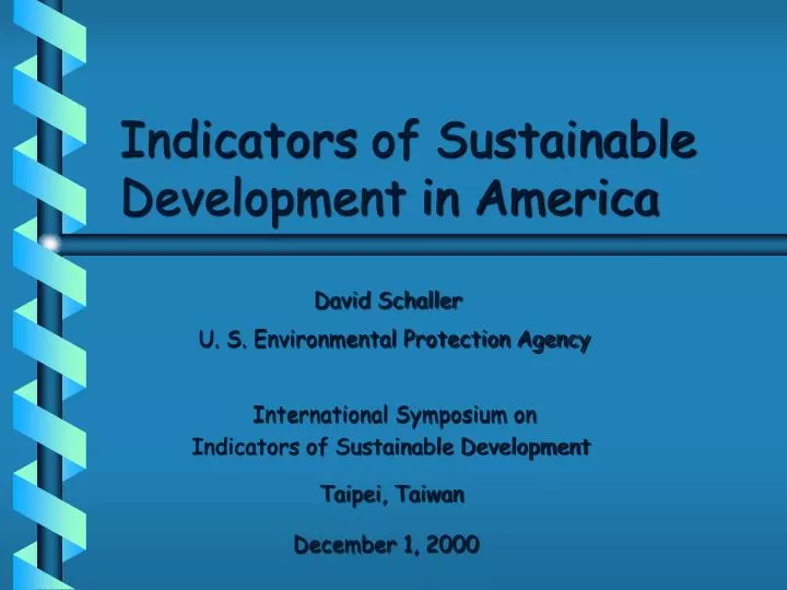 indicators of sustainable development in america
