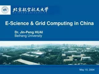 E-Science &amp; Grid Computing in China