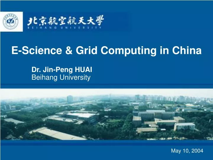 e science grid computing in china