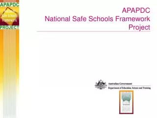 APAPDC National Safe Schools Framework Project