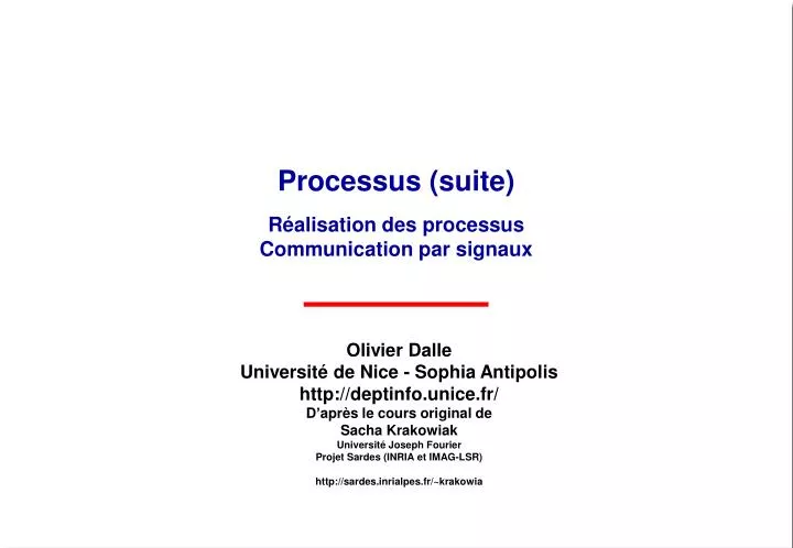 processus suite r alisation des processus communication par signaux
