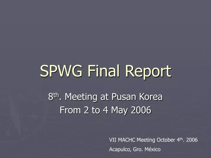 spwg final report