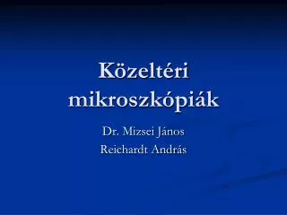k zelt ri mikroszk pi k